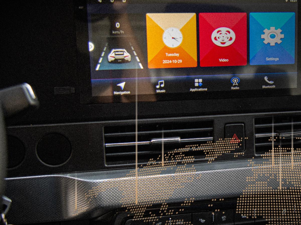 Central touchscreen in the Hudson eBOLD dashboard